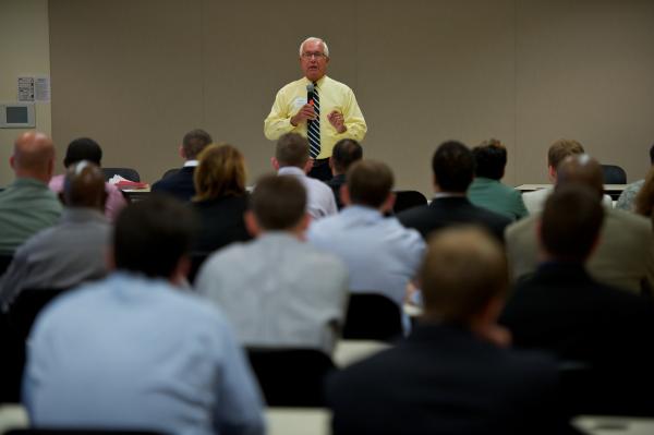 Dave Dahler speaks to attendees