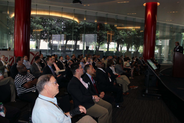 Attendees sitting in auditorum